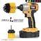 Drill Brush Power Scrubber By Useful Products 5 in W 5 in L Brush, Yellow Y-L-2M-QC-DB - alternate 2